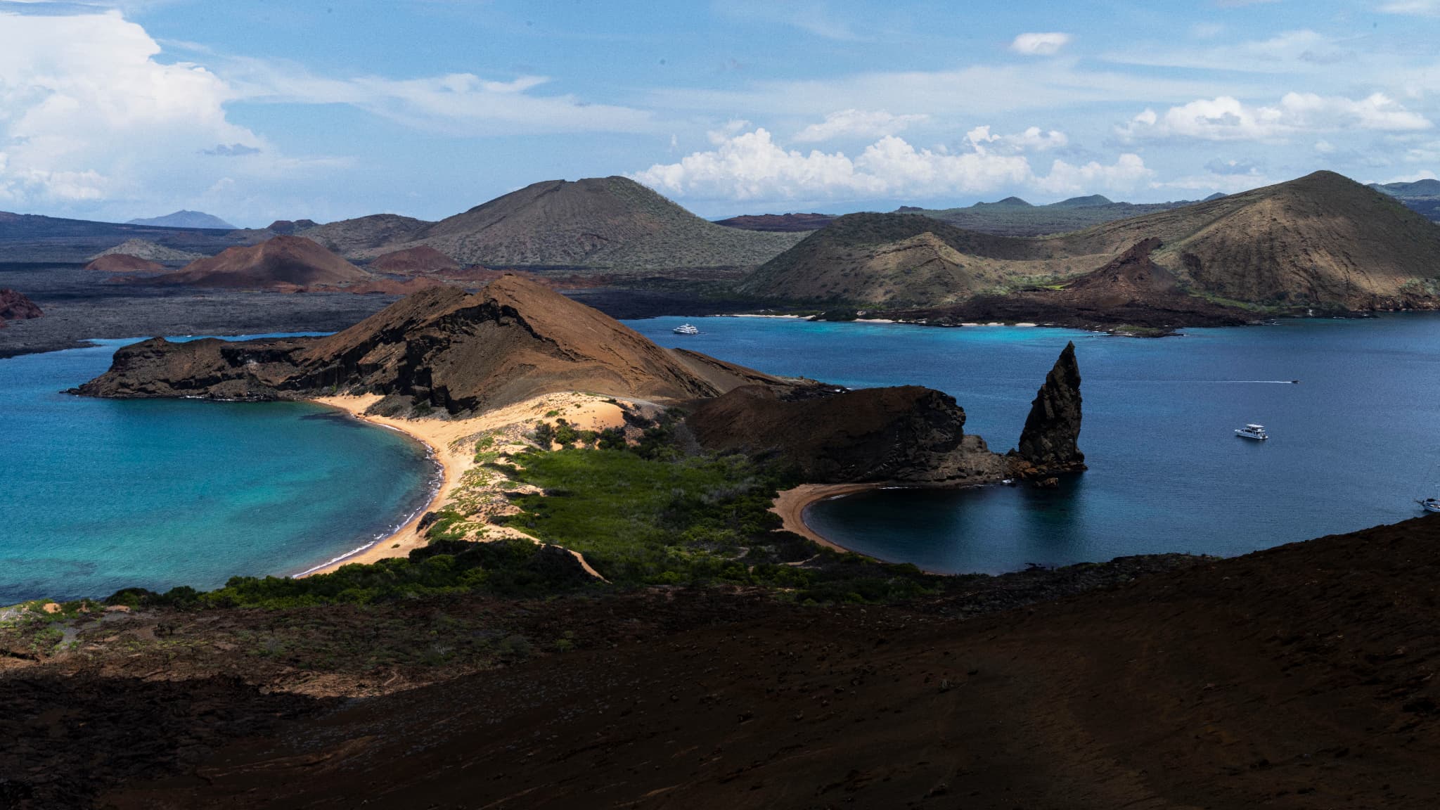 L'île de Bartolome, qui fait partie des îles Galápagos, en Équateur, le 15 avril 2023 L'île de Bartolome, qui fait partie des îles Galápagos, en Équateur, le 15 avril 2023