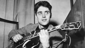 Sacha Distel à Milan, le 15 mars 1959