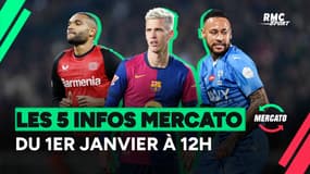 Olmo, Neymar, Tah...les 5 infos mercato du 1er janvier à la mi-journée