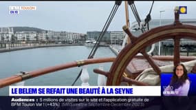 La Seyne-sur-Mer: le Belem se refait une beauté avant de transporter la flamme olympique