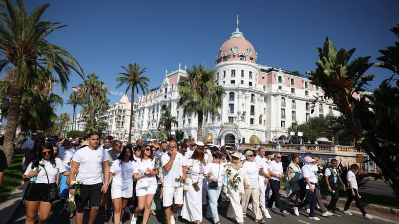 Attentat du 14-Juillet: un millier de personnes à Nice pour une marche blanche commémorant les dix ans de l'attaque