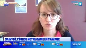 Saint-Lô: l'église Notre-Dame en travaux de rénovation