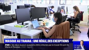 Masque au travail: une règle et des exceptions