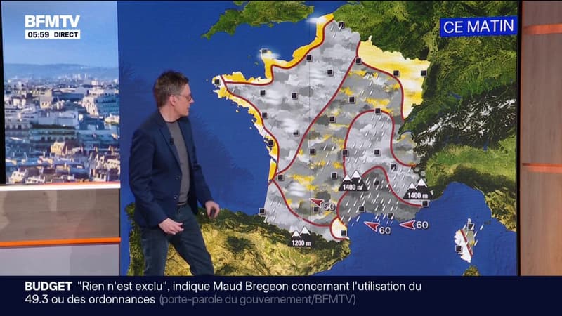 De la pluie dans le sud-est de la France, une vigilance orange attendue dans l'Hérault à partir de 18h