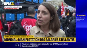 Sophie Binet au Mondial de l'Auto: "Une filière entière qui est en train d'être rayée de la carte"
