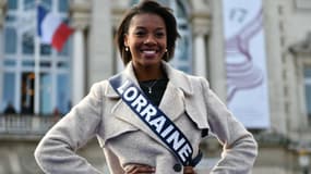 Justine Kamara, Miss Lorraine, lors d'une présentation à Montpellier, le 3 décembre 2016