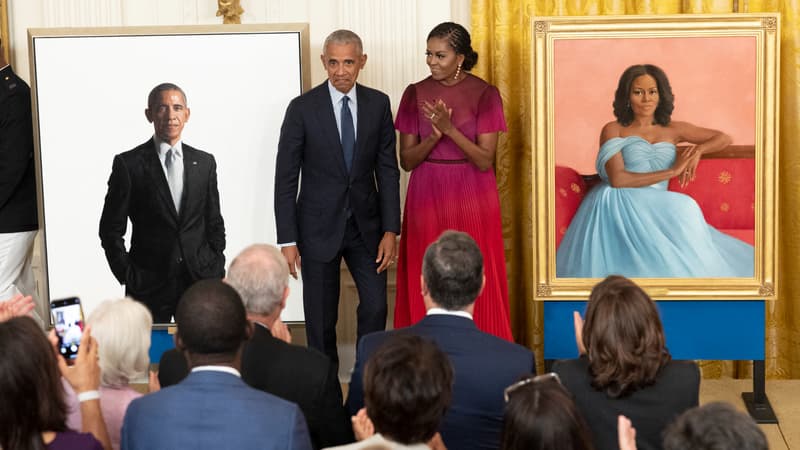 États-Unis: Michelle et Barack Obama de retour à la Maison Blanche pour dévoiler leurs portraits officiels