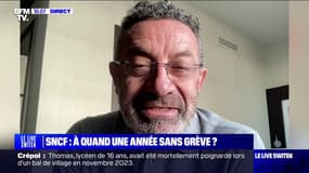 François Deletraz (membre du bureau national du FNAUT): "Le problème, c'est que SUD-Rail pense qu'il n'y a pas d'usagers, ils se fichent que les gens puissent prendre leur train ou pas"