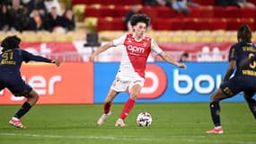 Maghnes Akliouche face à Reims, le 28 février, à Louis II