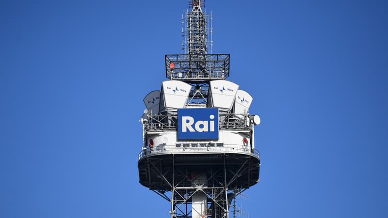 La tour émettrice de la RAI, à Milan, en Italie, le 3 février 2020