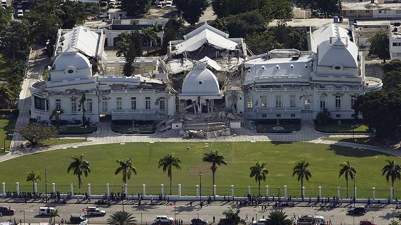 Le Palais présidentiel a été démoli par le séisme