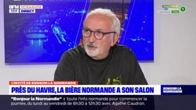 Jean-Luc Hanin, président des Amis de la Bière Artisanale Normande, décrit le déroulement du prochain salon de la bière normande