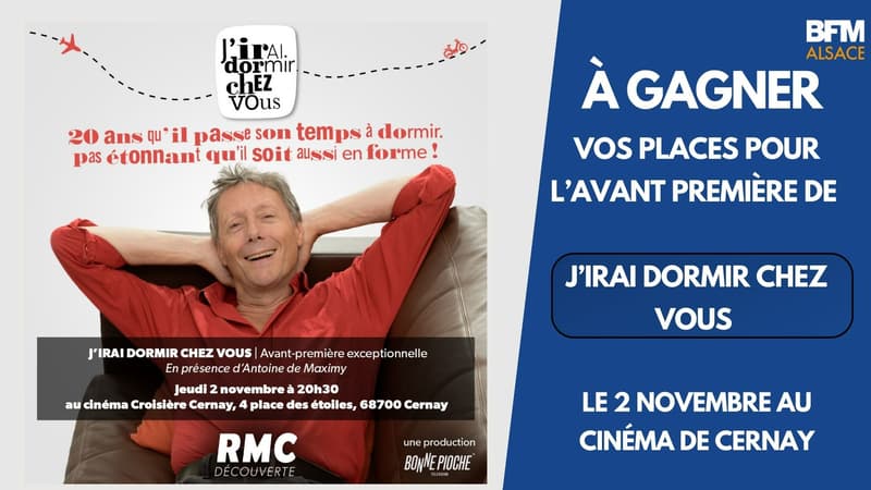 À GAGNER : Vos places de cinéma pour l'avant première de "J'irai dormir chez vous"