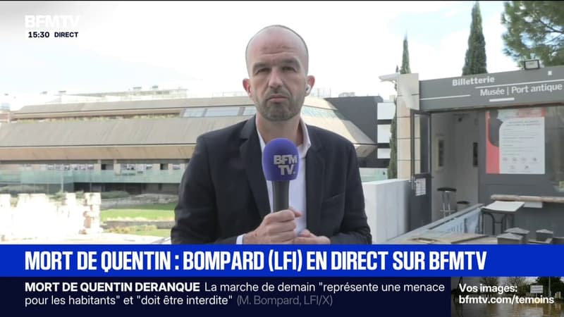 Marche pour Quentin: "C'est une décision que je conteste et que je ne comprend pas", déclare Manuel Bompard (LFI)