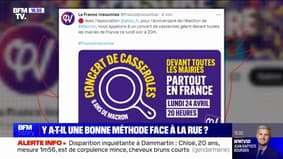 LFI appelle à un concert de casseroles devant toutes les mairies de France pour "l'anniversaire de l'élection d'Emmanuel Macron"