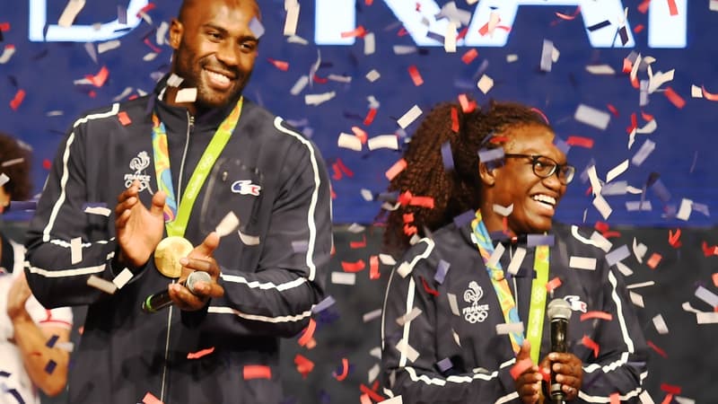 Teddy Riner et Emilie Andéol