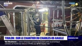 Toulon: sur le chantier du Charles de Gaulle