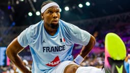 Guerschon Yabusele lors du match France-Slovénie à l'Eurobasket - le 30/08/2025