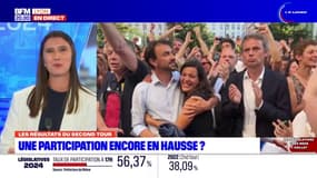 Résultats législatives 2024: les cris de joie des électeurs du Nouveau Front populaire à Lyon