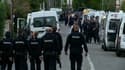Forces de police mardi 7 mai à Blagnac, lors de la prise d'otages.