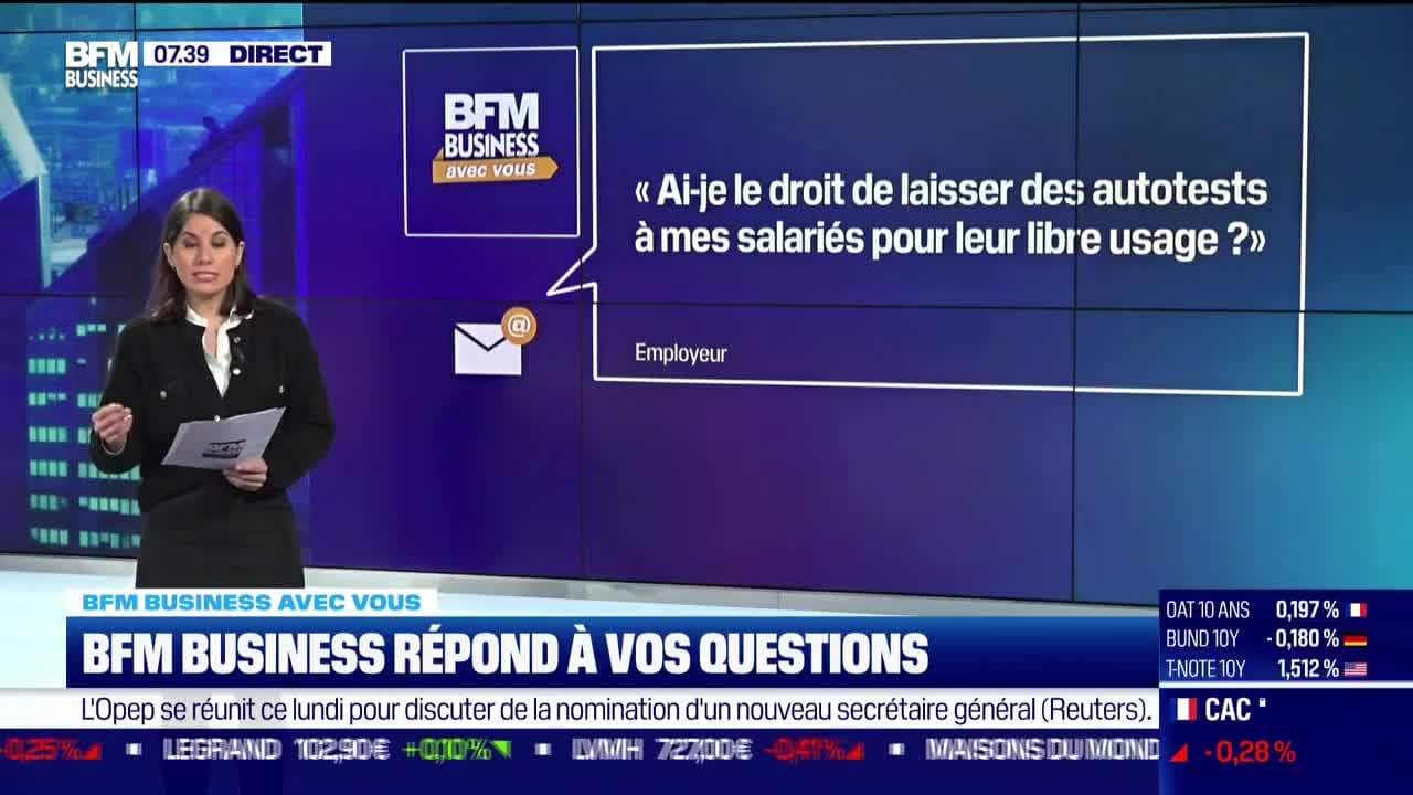 Bfm Business Avec Vous Ai Je Le Droit De Laisser Des Autotests Mes