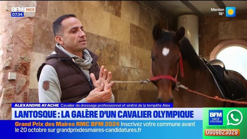 Tempête Alex à Lantosque: la détresse du cavalier Alexandre Ayache, obligé de vendre ses chevaux