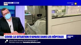 "Ça reste soutenu en réanimation" affirme Sébastien Couraud, pneumologue à Lyon Sud
