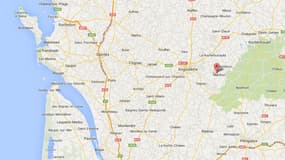 L'accident de voiture s'est produit dans le village de Saint-Germain-sur-Montbron, en Charente.