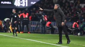 Luis Enrique lors de PSG-Brest (2-2, Ligue 1), le 28 janvier 2024