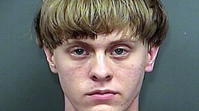 Dylann Roof photographié par la police.