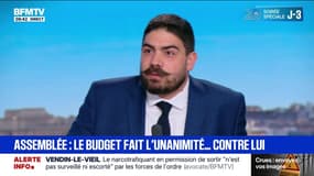"J'ai voté contre cette copie budgétaire parce qu'elle contenait beaucoup trop de taxes", explique Guillaume Kasbarian, député Ensemble