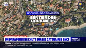 Alpes-Maritimes: un parapentiste chute sur les caténaires SNCF entre Nice et Vintimille