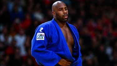 Teddy Riner pendant le Grand Slam de Paris en février 2023