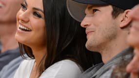 Mila Kunis et Ashton Kutcher, le 12 février 2013.