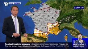 La pluie continue de recouvrir plus de la moitié de l'Hexagone ce matin