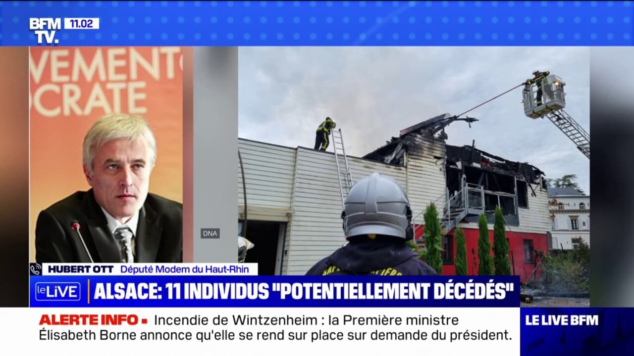 Incendie en Alsace "Les pompiers sont très nombreux, pas loin de 80 et