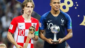 Luka Modric et Kylian Mbappé