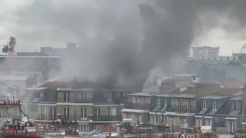 Un incendie s'est déclaré dans un immeuble situé porte d'Orléans à Paris.