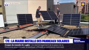 Paris: la mairie du 17e installe des panneaux solaires