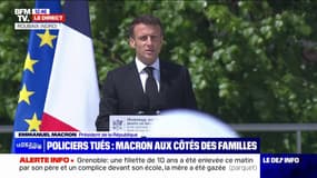 Emmanuel Macron rend hommage aux agents de l'État tués dans l'exercice de leur métier