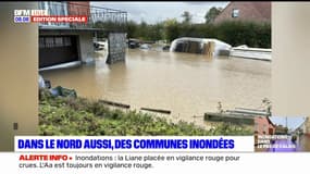 Crues: des communes inondées également dans le Nord