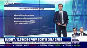 Budget: 15,5 milliards d'euros pour sortir de la crise