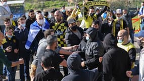 Des supporters mécontents du Beitar