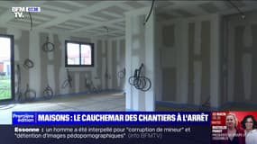 À cause de la crise des logements neufs, les mises en chantier ont reculé de plus de 13% depuis le début de l'années chantiers de maisons à l'arrêt à cause de la crise du logement neuf