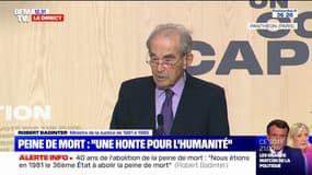 Robert Badinter: "La vie humaine est sacrée dans une civilisation fondée sur les droits de l'Homme"