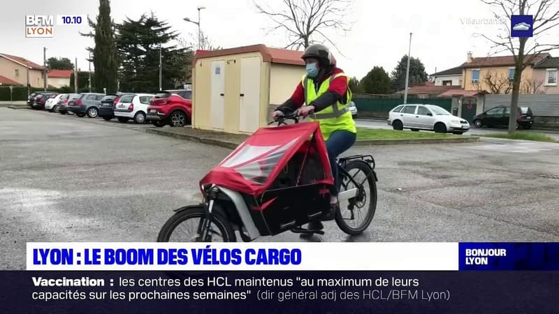 Lyon: le boom des vélos cargo