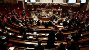 Des députés participent à une session consacrée au budget de la sécurité sociale française (PLFSS) pour 2026, à l'Assemblée nationale, à Paris, le 5 novembre 2025