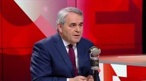 Le président LR des Hauts-de-France, Xavier Bertrand, au micro de BFMTV-RMC le 12 février 2025 
