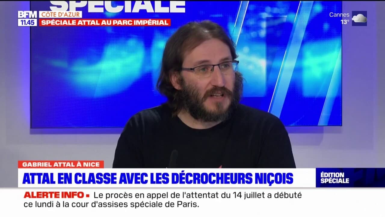 Visite d'Attal à Nice: la CGT regrette "l'instrumentalisation" des élèves décrocheurs par le gouvernement