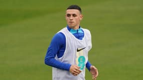 Phil Foden avec l'Angleterre en 2022.